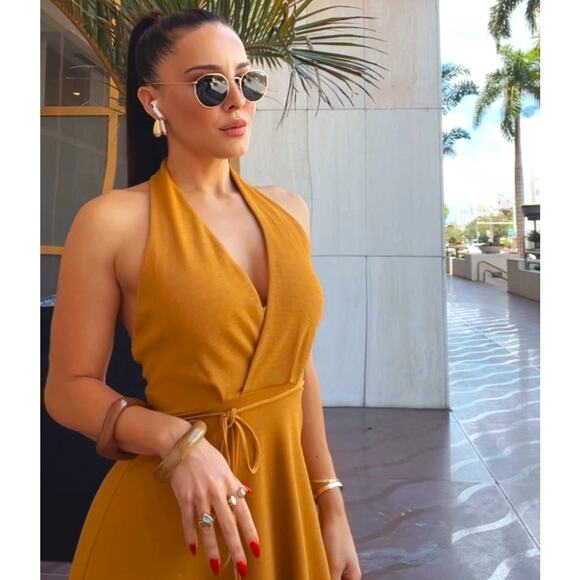 RARE!!! ZARA Halter Neck Dress NWT - Picture 1 of 16